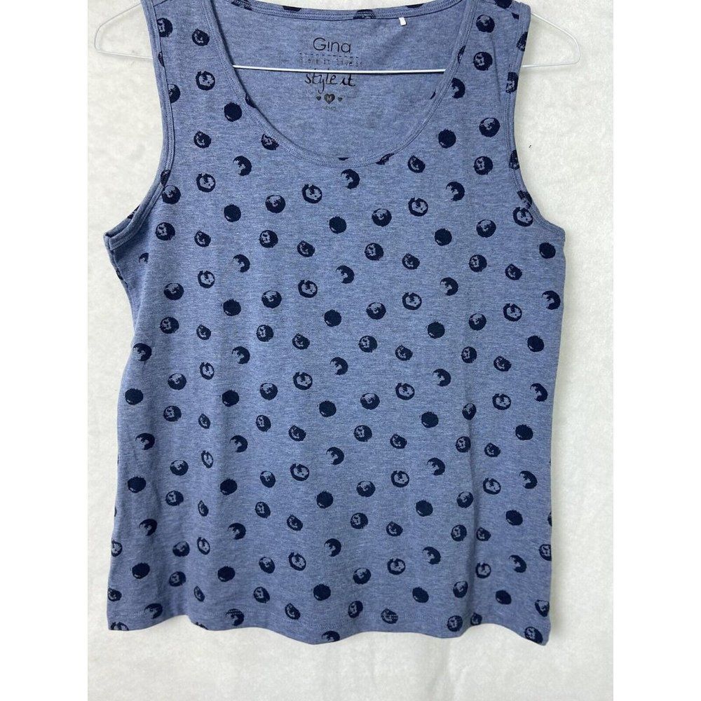 G!NA brand Womens Scoop Neck Pullover Tank Top gray size M 38/40